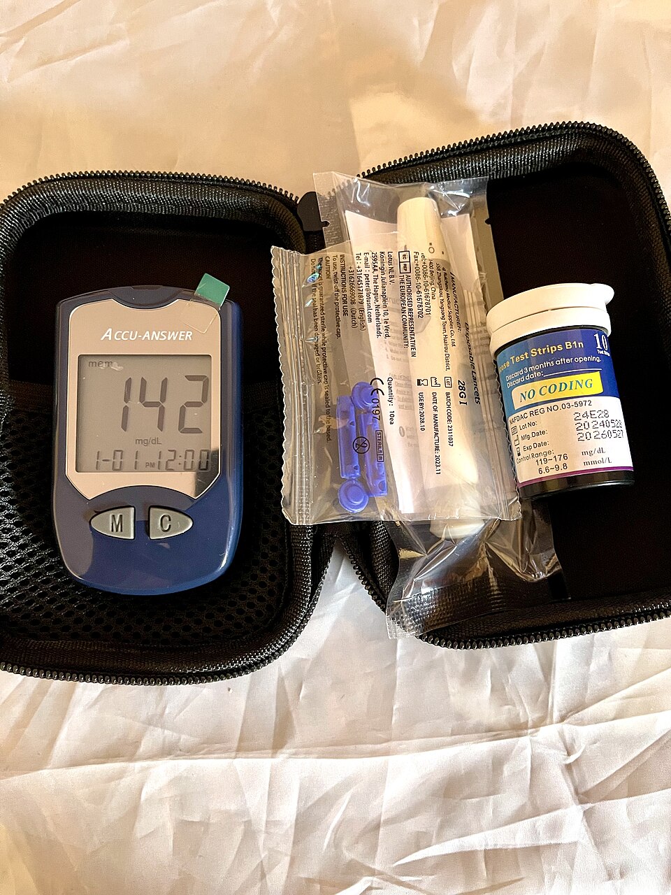 Blood glucose testing